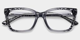 Victoria Gray Square Glasses1