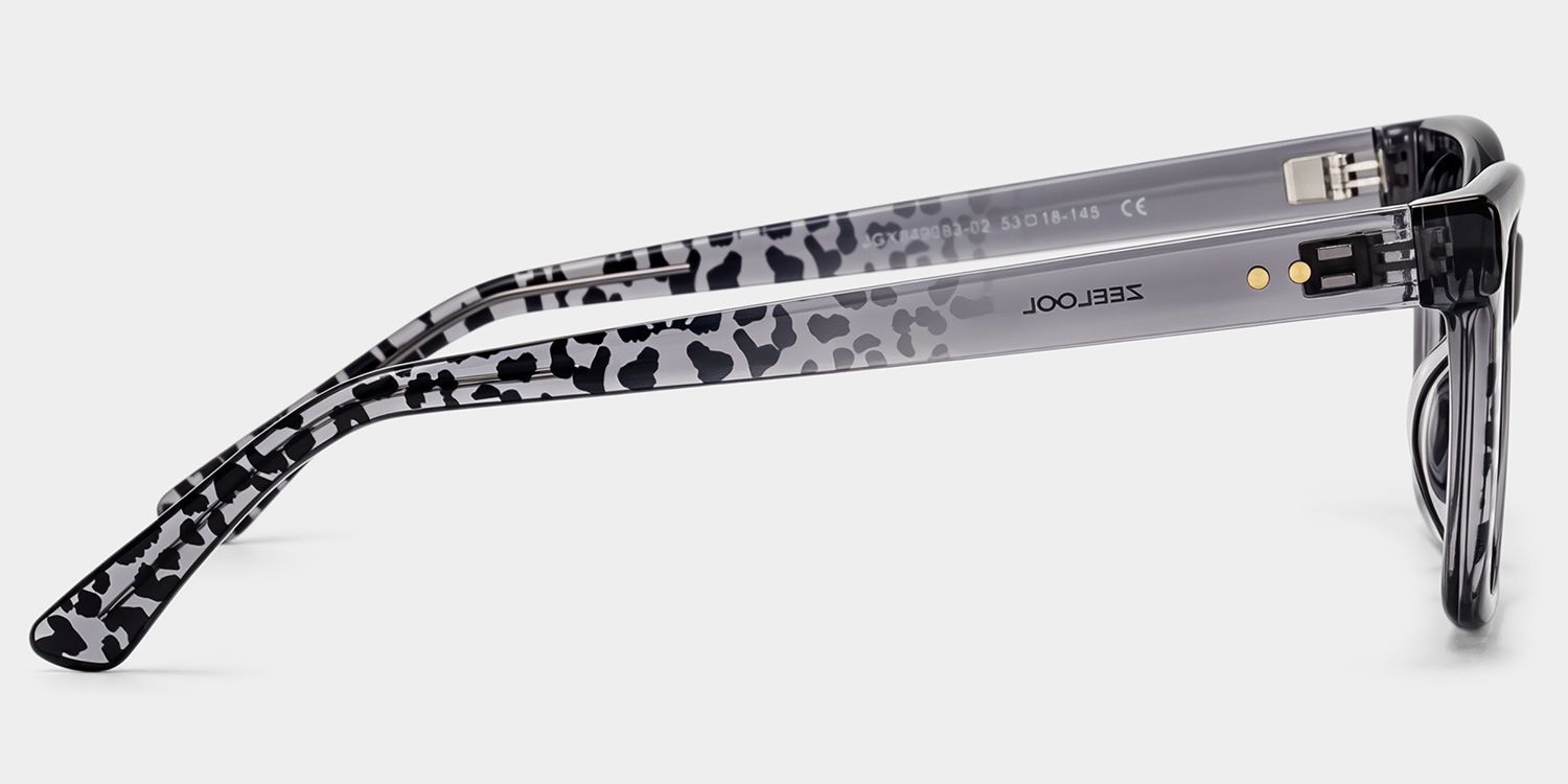 Victoria Gray Square Glasses | ZEELOOL3