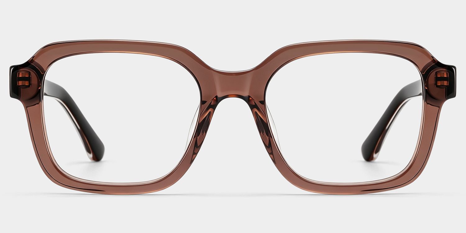 Brown Parker Square Frame Glasses for Women | ZEELOOL0