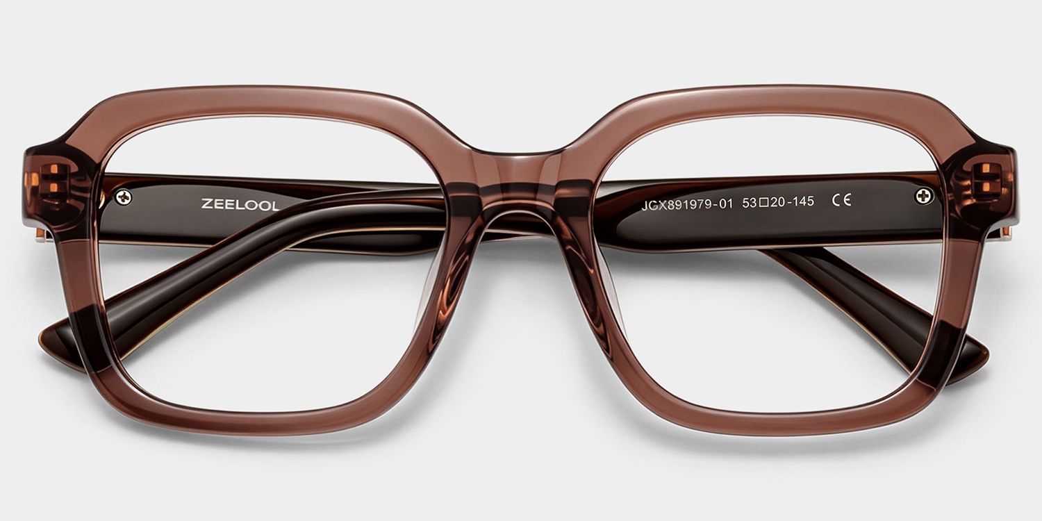 Brown Parker Square Frame Glasses for Women | ZEELOOL1