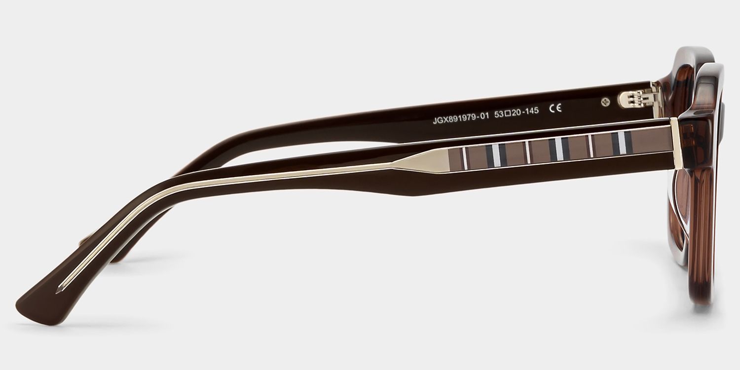 Brown Parker Square Frame Glasses for Women | ZEELOOL3