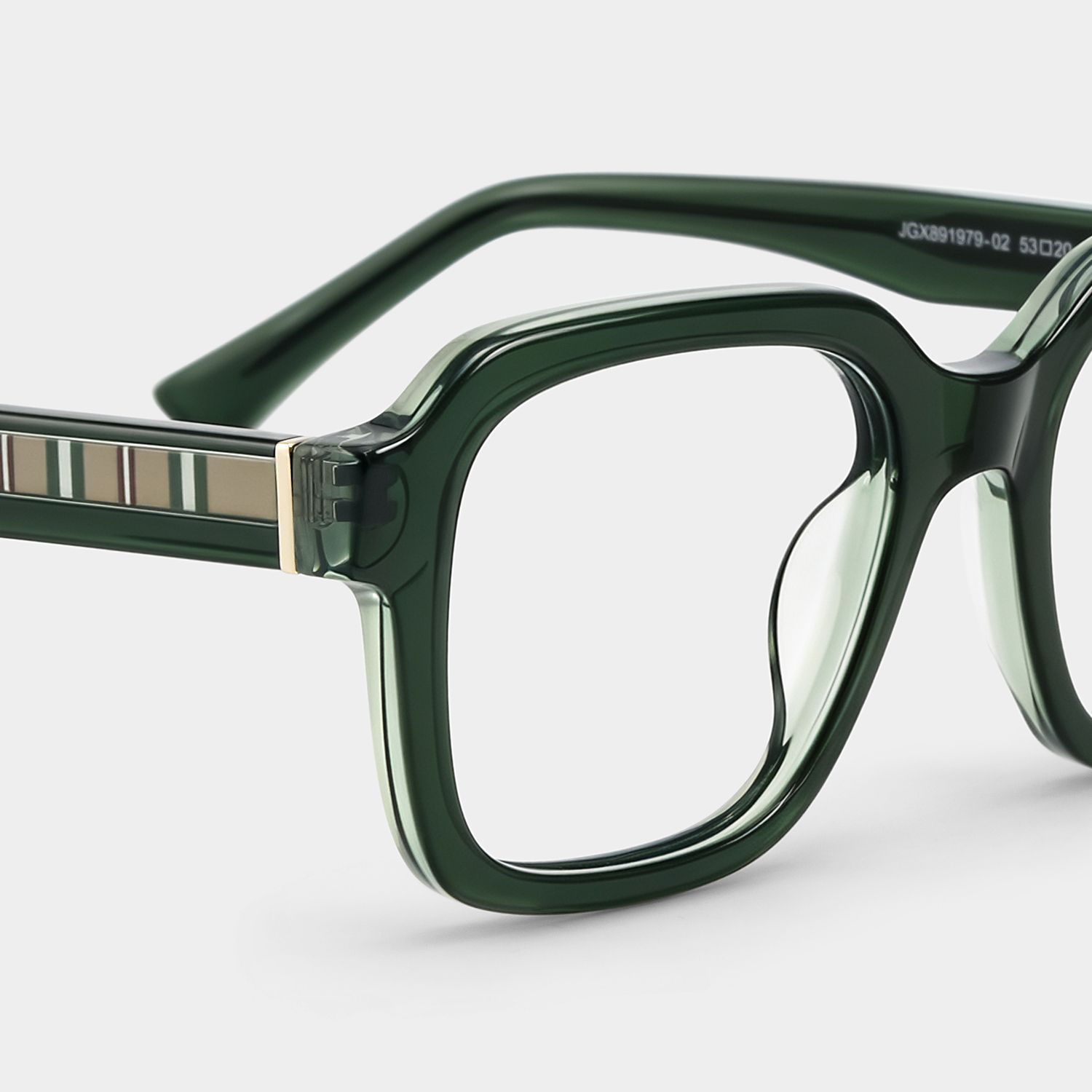 Parker Green Square Eyeglass Frames for Women | ZEELOOL4