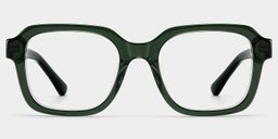 Parker Green Square Glasses0