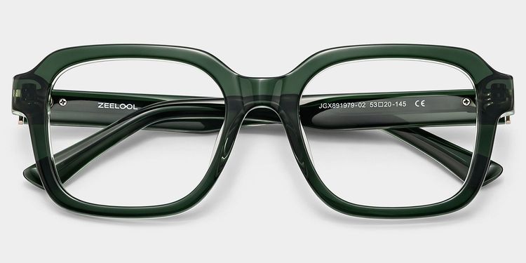Parker Green Square Glasses