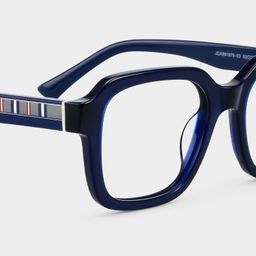 Parker Blue Square Glasses4
