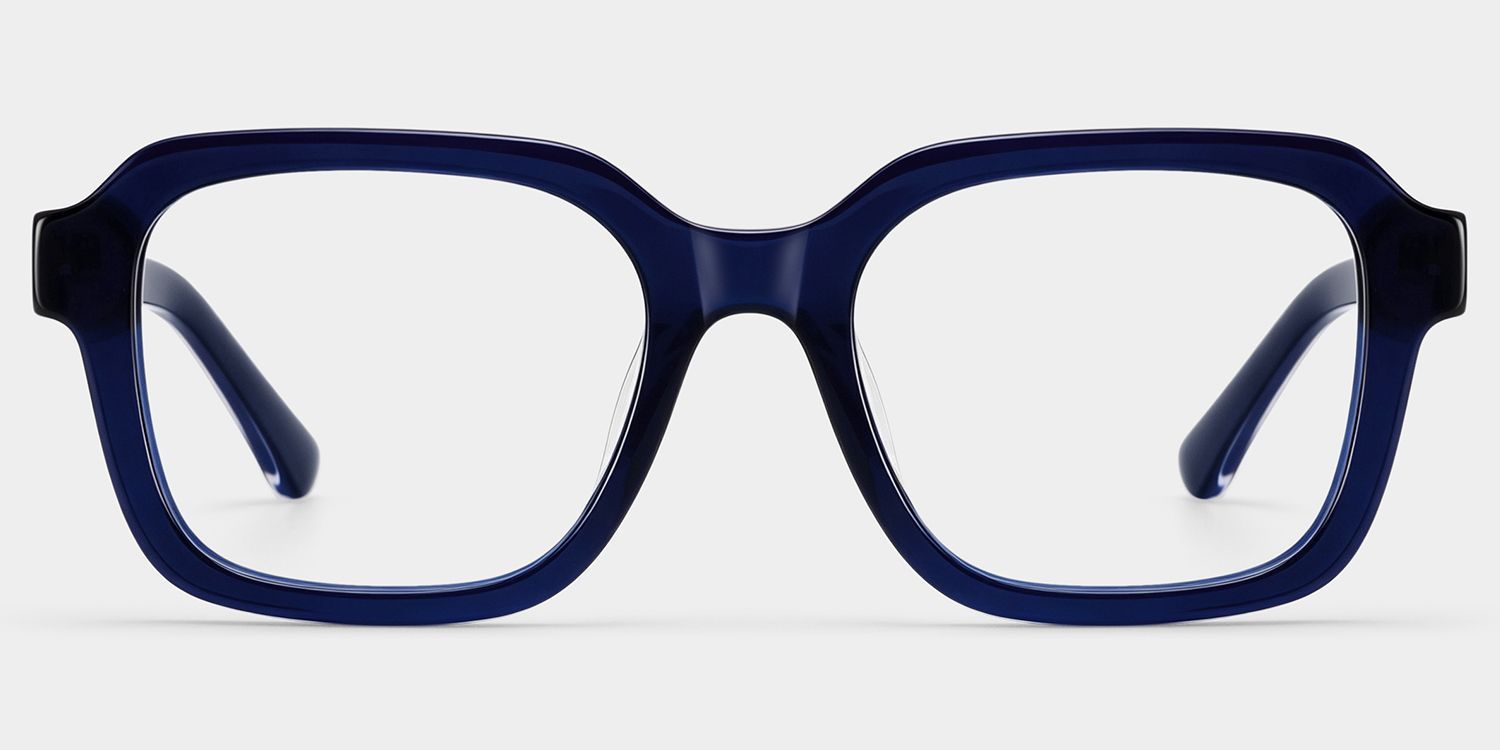 Parker Blue Square Frame Glasses for Women | ZEELOOL0