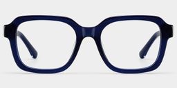 Parker Blue Square Glasses0