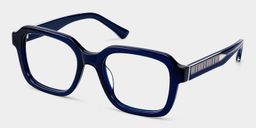 Parker Blue Square Glasses2