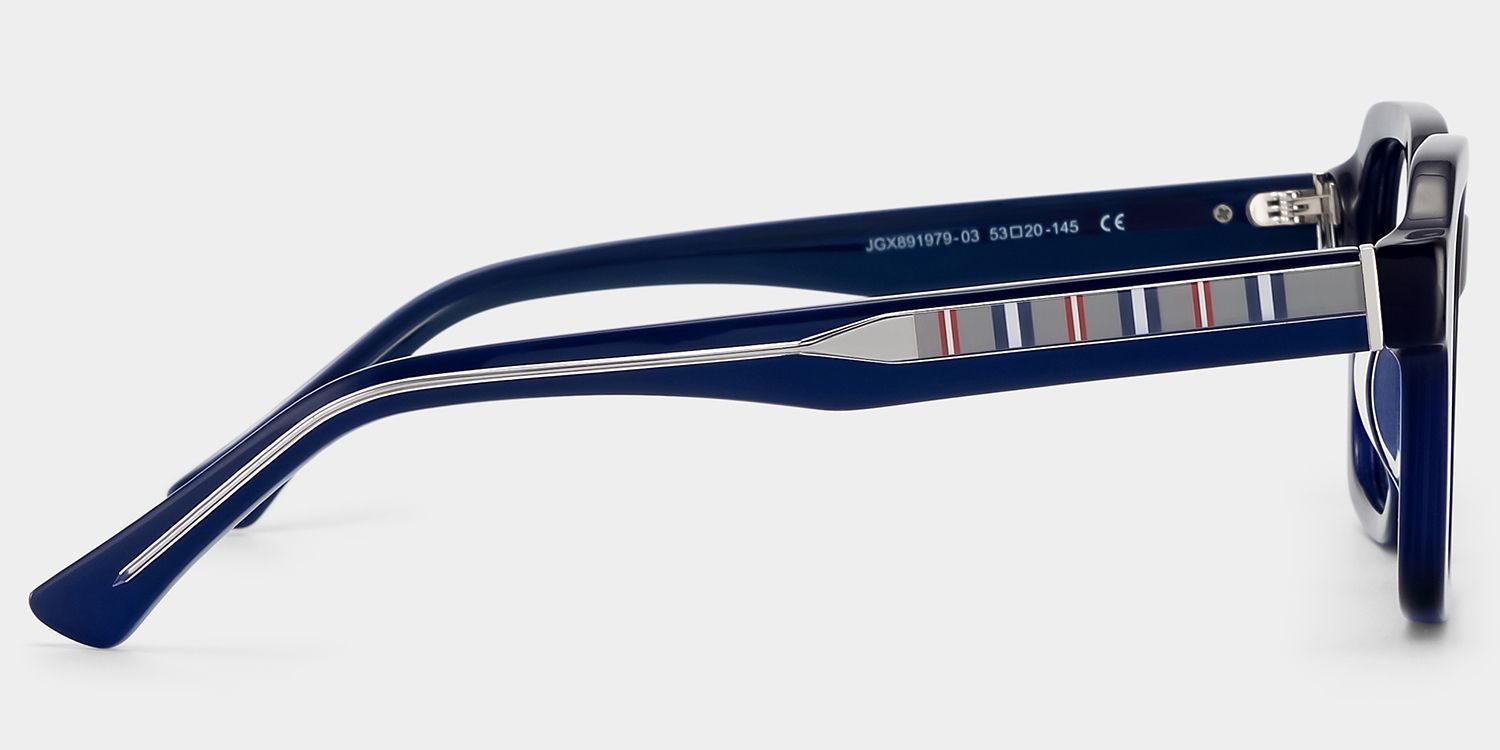 Parker Blue Square Frame Glasses for Women | ZEELOOL3