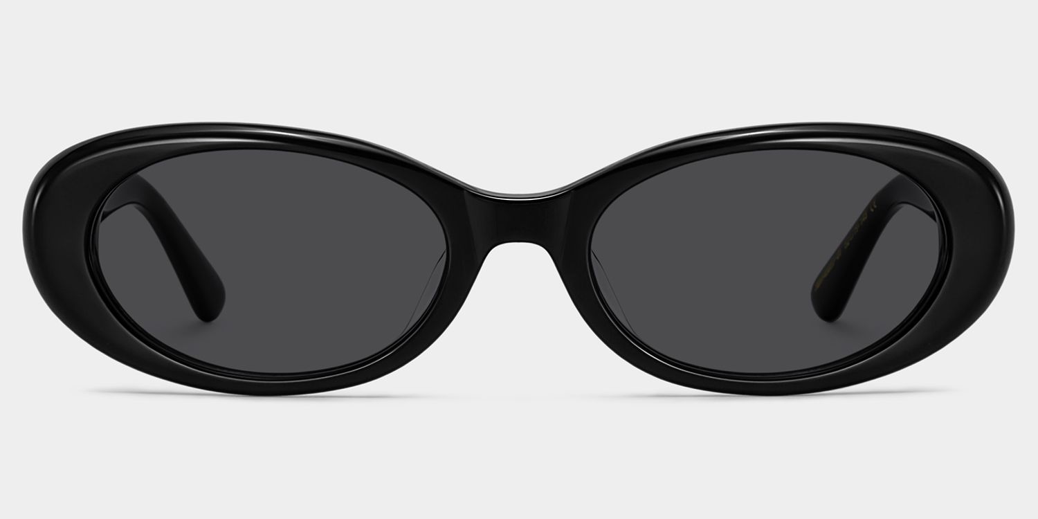 ZEELOOL x Aimee Song The 90s Black Oval Sunglasses1