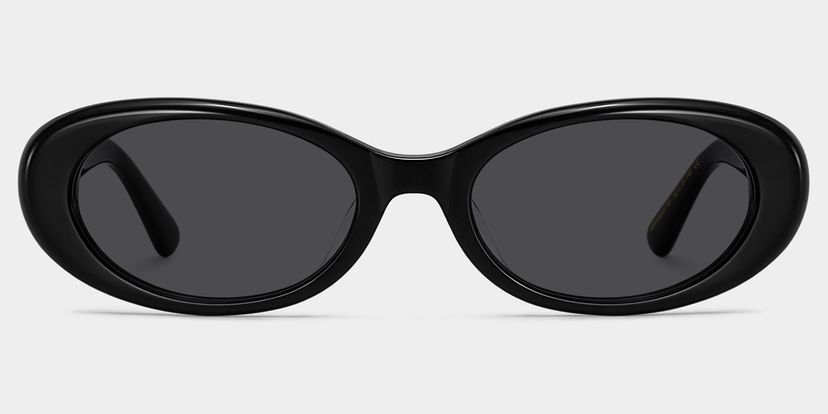The 90s Black Oval Glasses