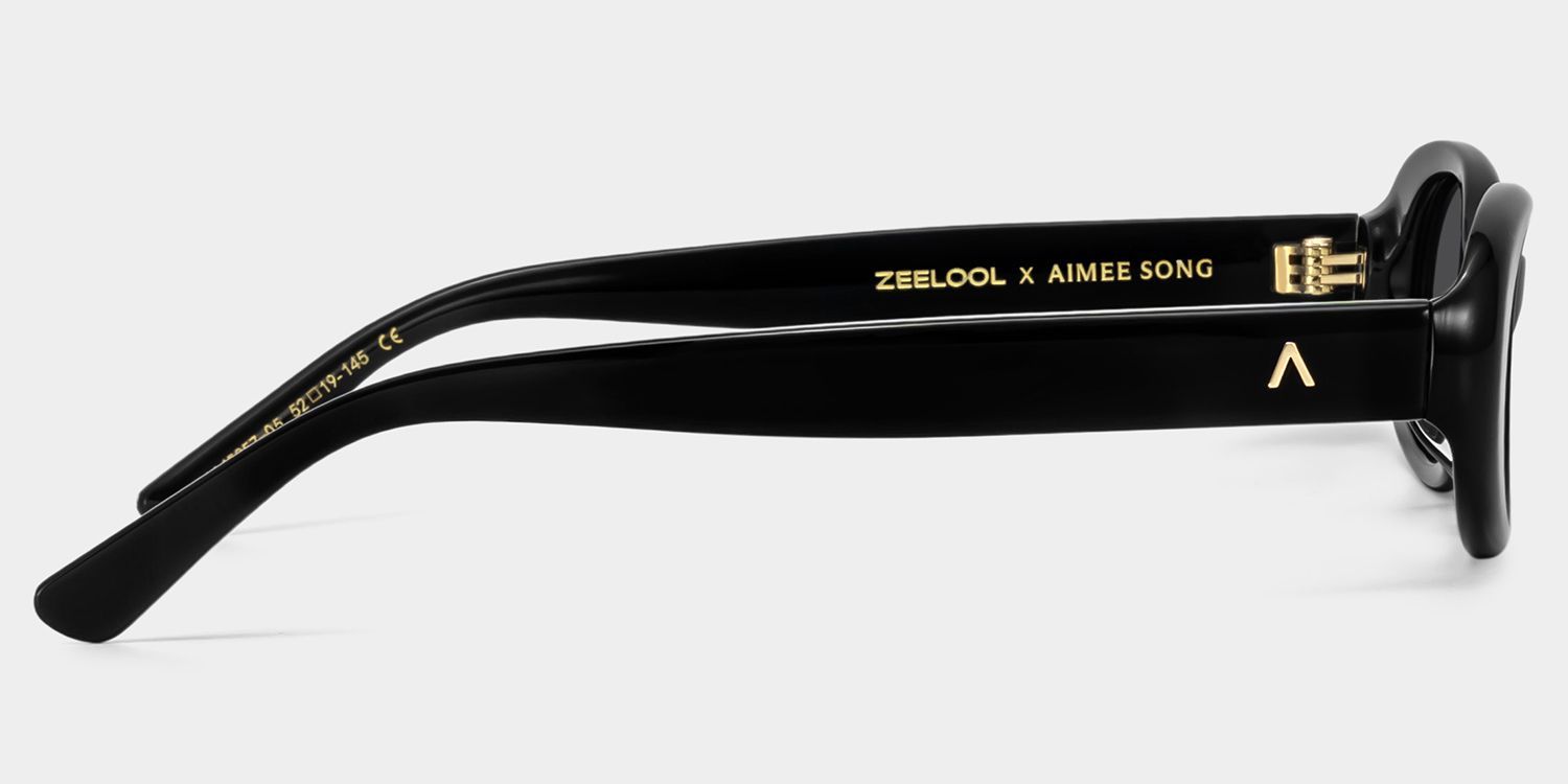 ZEELOOL x Aimee Song The 90s Black Oval Sunglasses4