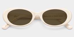 The 90s White Oval Glasses2