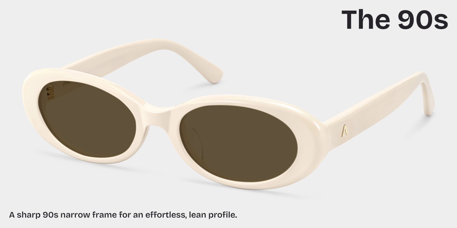 ZEELOOL x Aimee Song The 90s White Oval Sunglasses3