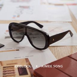 The Shield Black Aviator Glasses0