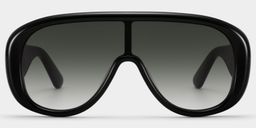 The Shield Black Aviator Glasses1