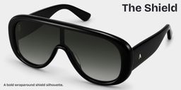 The Shield Black Aviator Glasses3