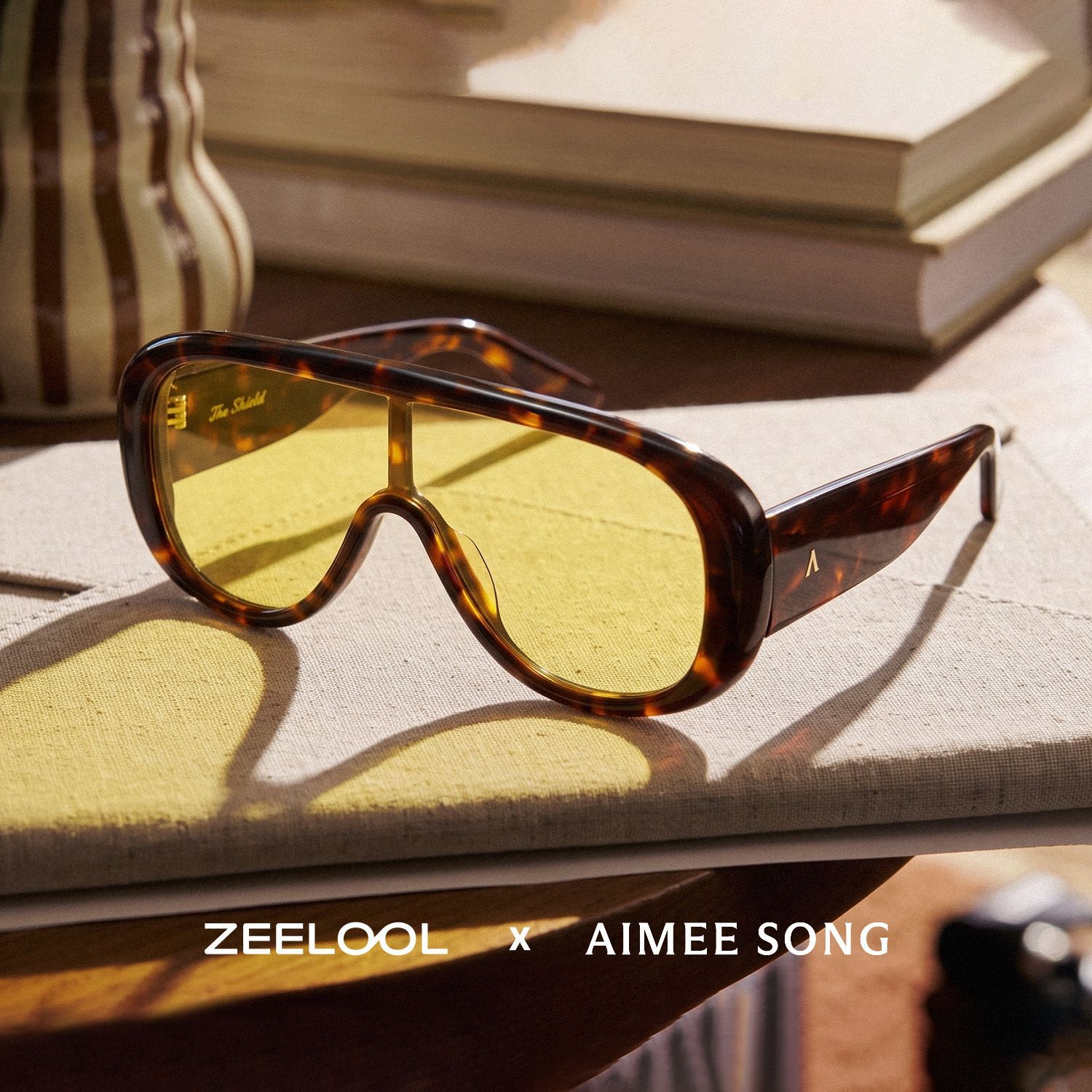 ZEELOOL x Aimee Song The Shield Tortoise Sunglasses0
