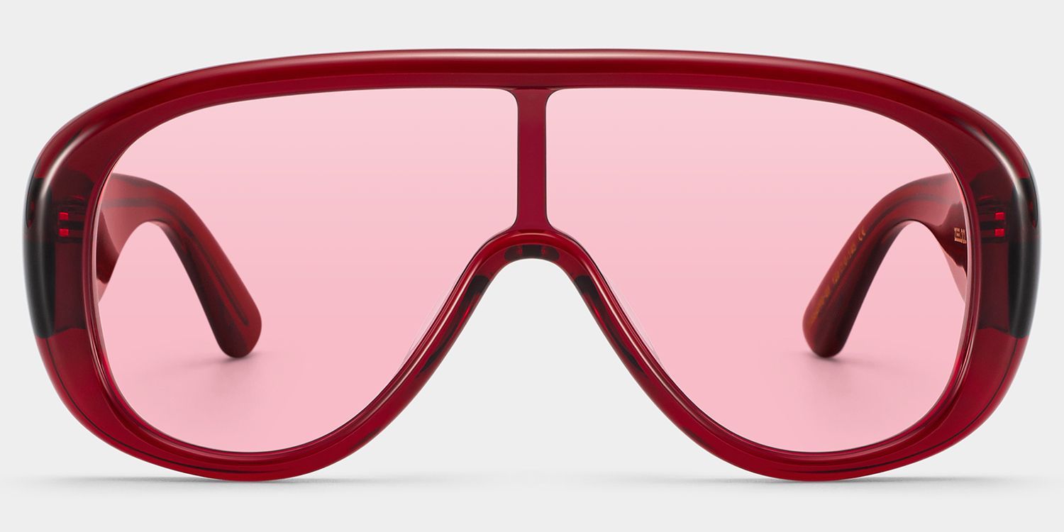 ZEELOOL x Aimee Song The Shield Red Sunglasses1