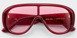 The Shield Red Aviator Glasses2