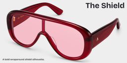 The Shield Red Aviator Glasses3