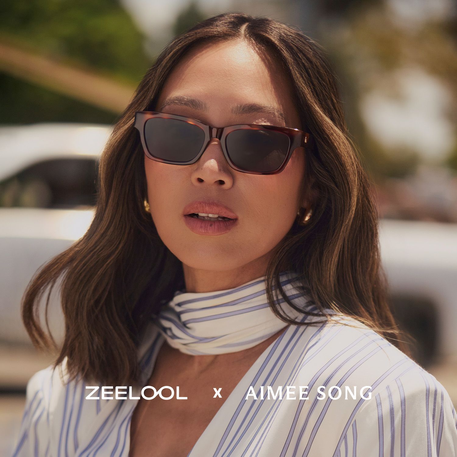 ZEELOOL x Aimee Song The Classic Tortoise Sunglasses0