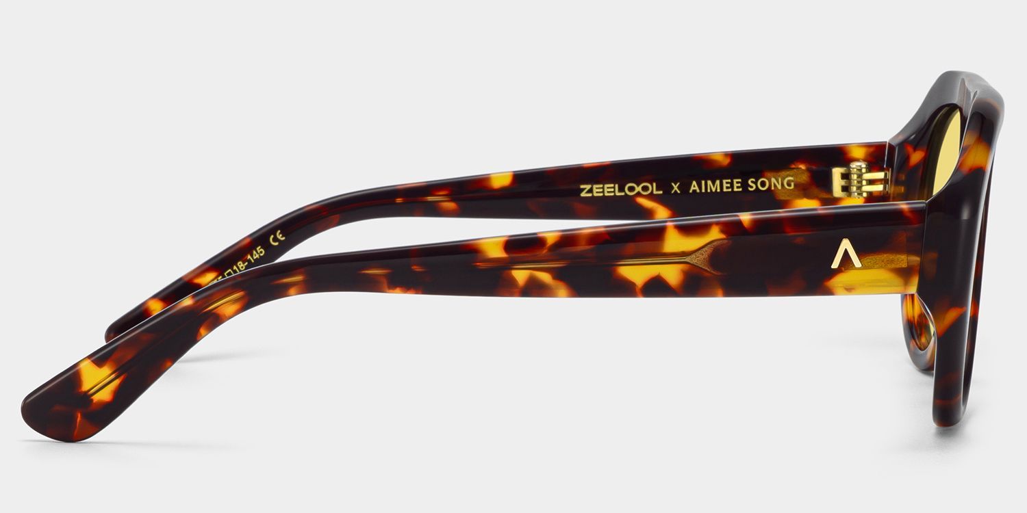 ZEELOOL x Aimee Song The Aviator Tortoise Sunglasses4
