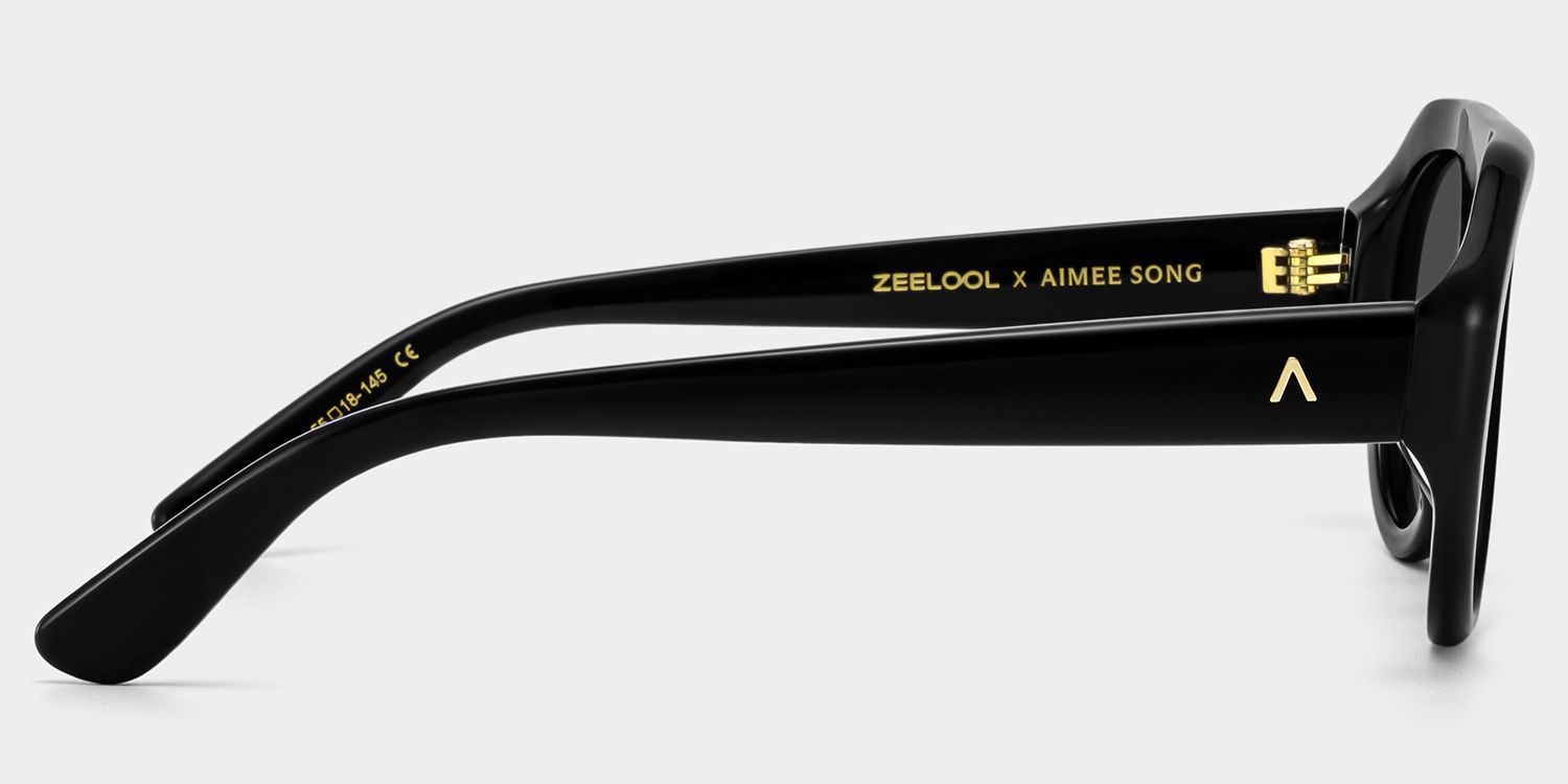ZEELOOL x Aimee Song The Aviator Black Sunglasses4