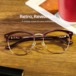Lasha Red Browline Glasses0