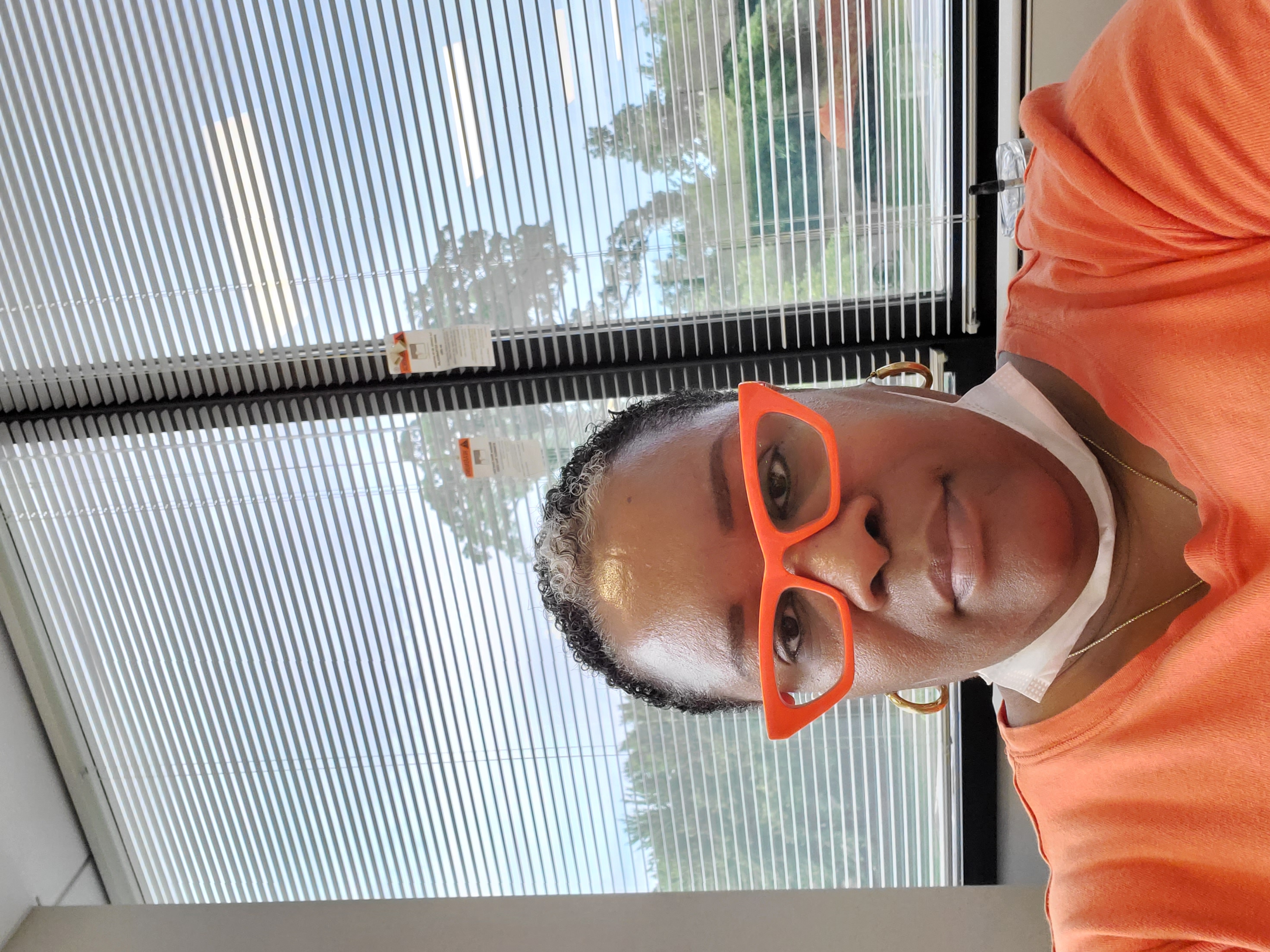 Orange my favorite color. It's summer so I am enjoying wearing someth0